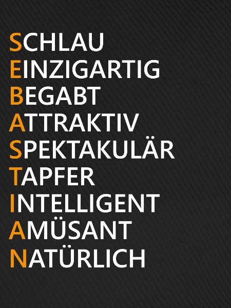 Sebastian Name Geschenk