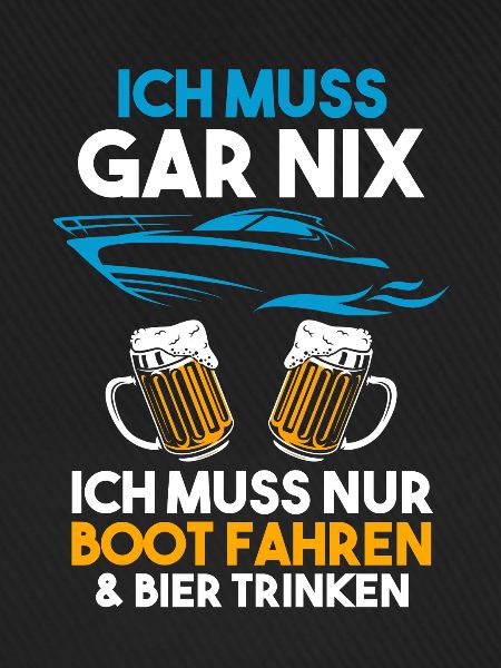 Boot Bier Bootsfahrer Geschenk