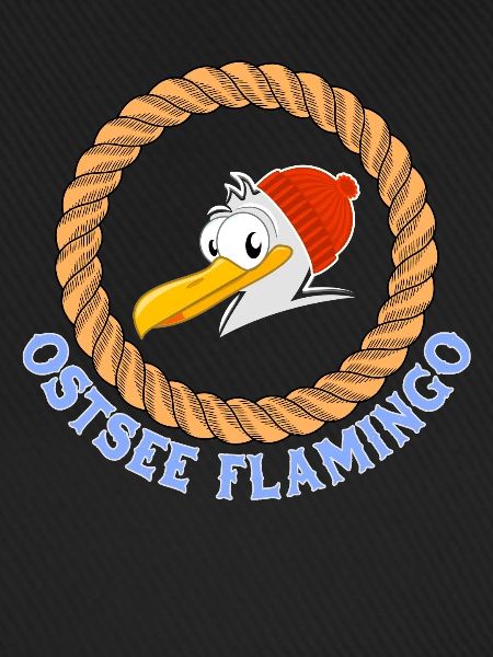 Ostsee Flamingo lustige Möwe