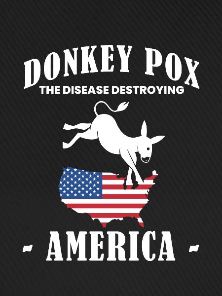 Donkey Pox Amerika Flagge Shirt