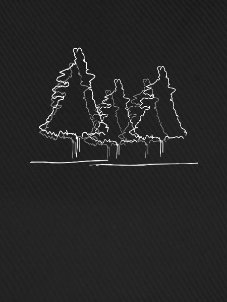 Baum Wald Lineart