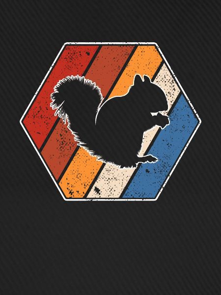 Eichhörnchen Retro