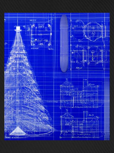 Weihnachten Weihnachtsbaum Schematic Blaupause