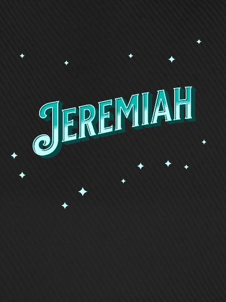 Jeremiah Namen personalisiert