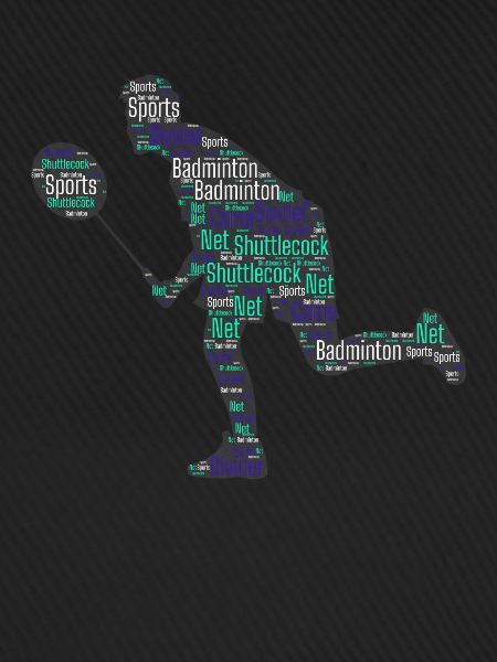 Badminton Federball Spieler
