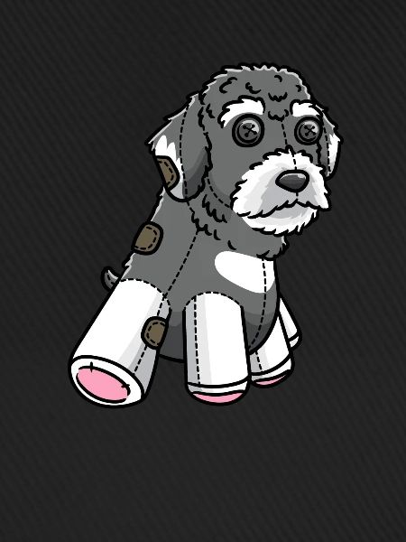 Schnoodle Hund Kuscheltier
