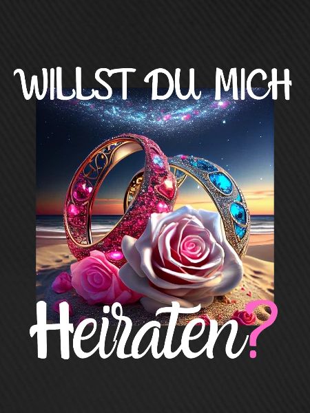 Heiratsantrag für Hochzeit oder Verlobung -