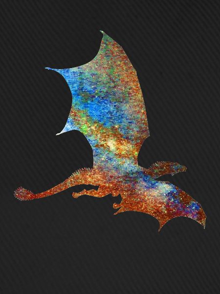 Farbiger Drache