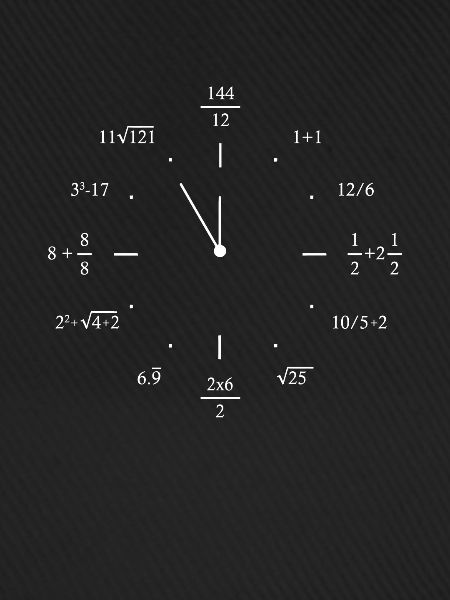 Math Clock Mathematics Math