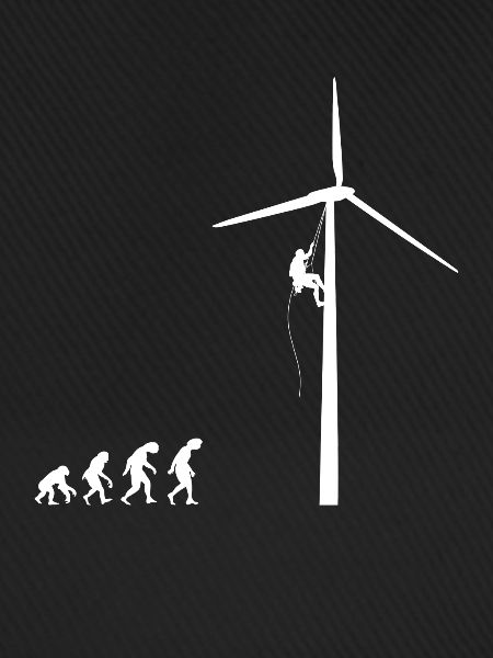 Evolution Windrad Windenergie Shirt Geschenk