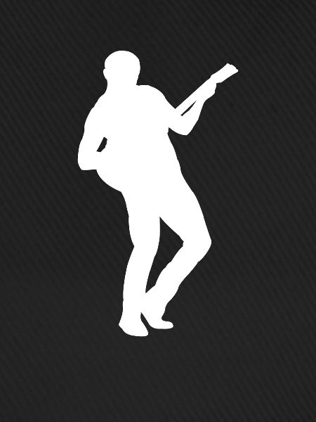 Gitarrist Silhouette