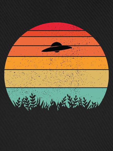 UFO Sonne Retro