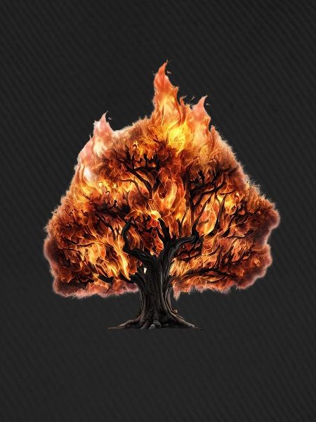 Baum in Flammen
