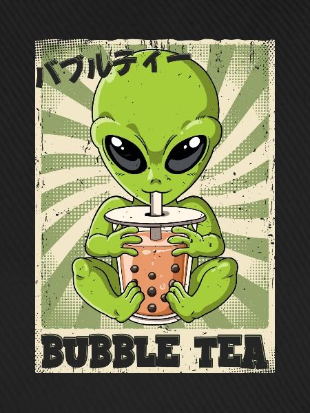 Boba Tea Alien Bubble Tea