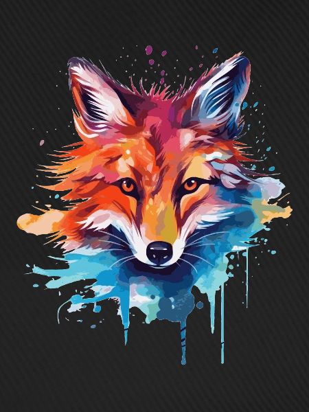 Aquarell Fuchs, Fuchs