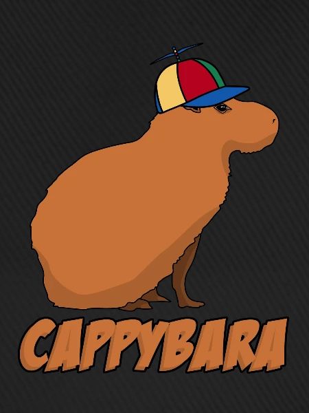 Capybara mit Cappy Capybaras