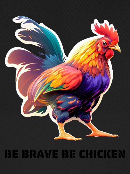 BE BRAVE BE CHICKEN