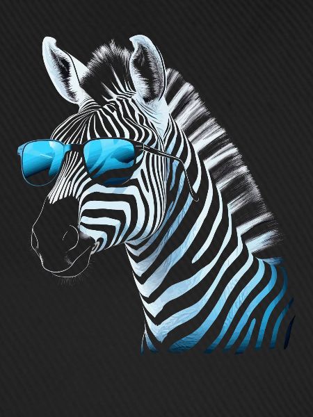 Kühle Zebra Sonnenbrille
