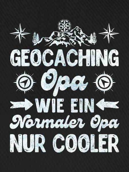 Geocaching Opa GPS Schnitzeljagd Geocacher