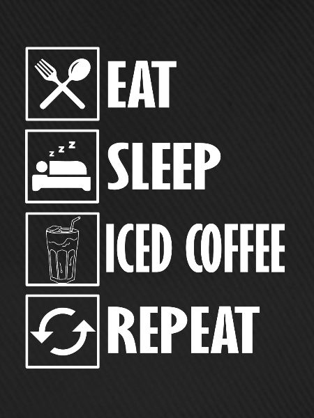 Lustiges Design Für Eiskaffee Design