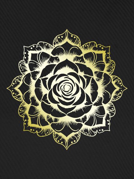 Rose Mandala gold
