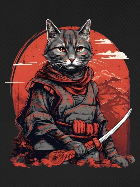 Samurai Katze Japan