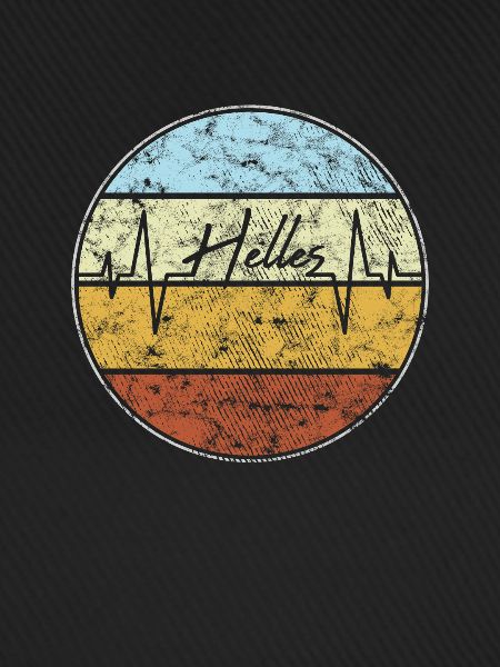 Helles Herzschlag Retro