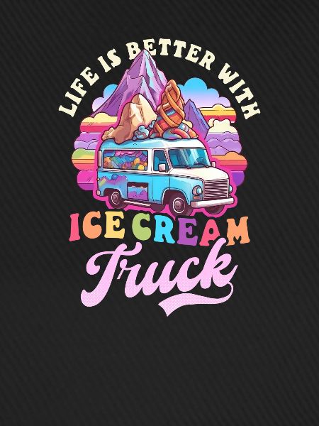 Eisverkäufer besser mit Eiswagen