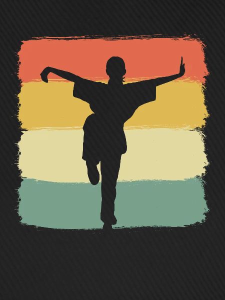 Kung-Fu-Kampf Kampfsportler