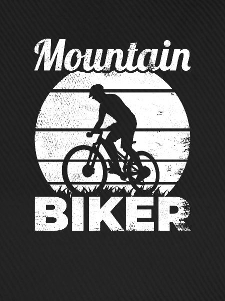 Lustiger Mountainbiker