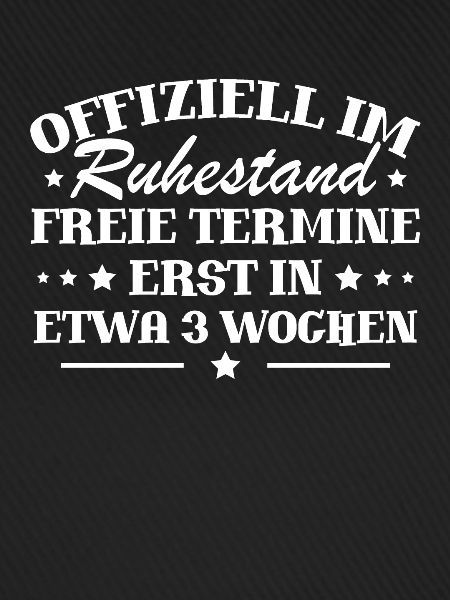 Offiziell im ruhestand