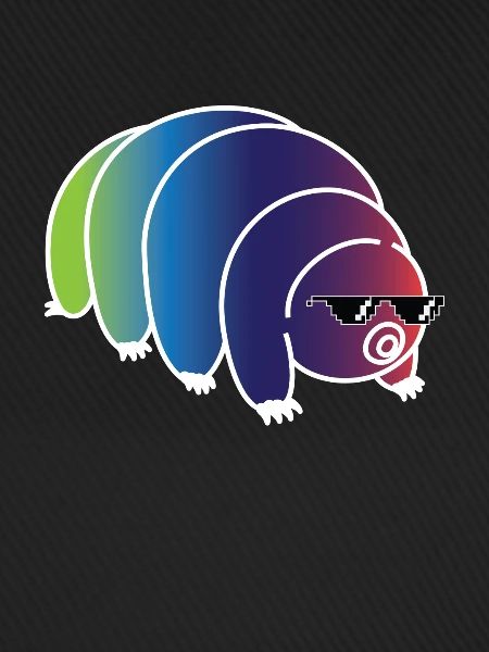 Cool Bärtierchen Regenbogen