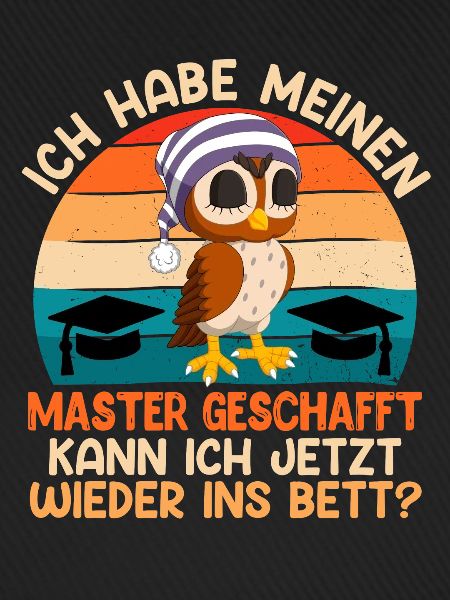 Masterabschluss Habe meinen Master geschafft