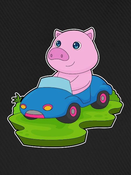 Schwein Auto