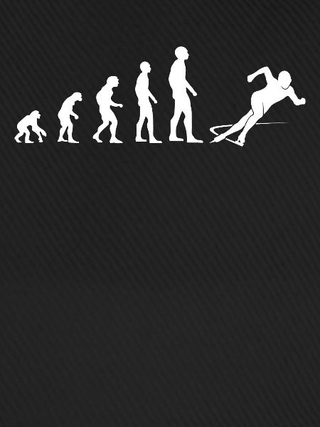 Evolution Eislauf Schnellläufer Geschenk