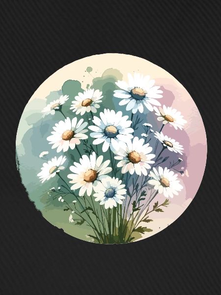 Gänseblümchen gezeichnet
