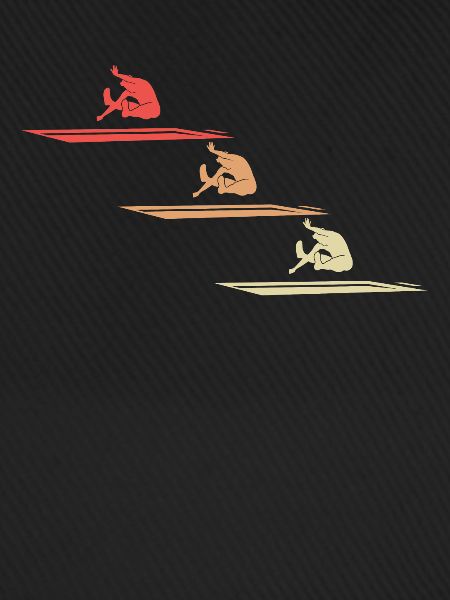 Weitsprung Athletik Dynamik Geschenk