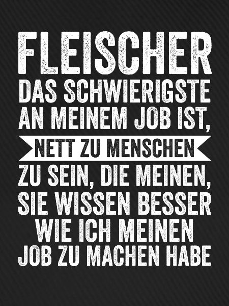 Fleischer Beruf Fleischerei Geschenk