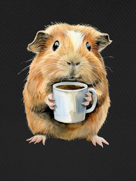 Meerschweinchen Kaffee Lustig Geschenk
