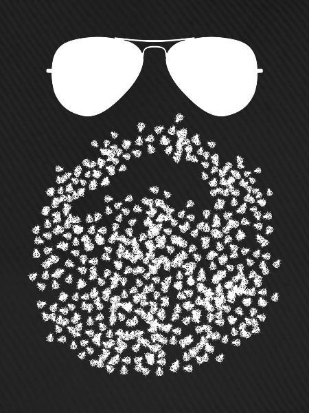 Ladybug Beard with Ladybugs