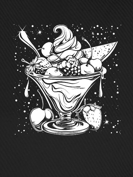Eisbecher Zeichnung