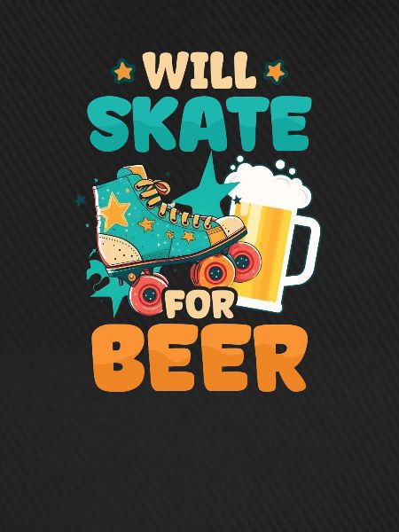 Roller Derby Skate für Bier