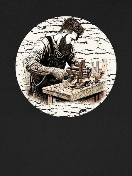 Handwerker Zimmermann-Holzarbeit Zimmerer