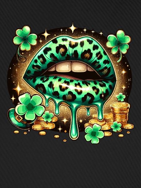 Irish Lips St Patricks Day