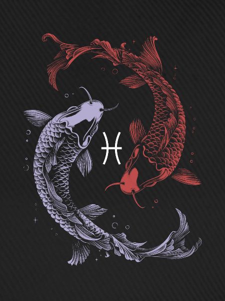 Sternzeichen Pisces Fische Symbol Astrologie