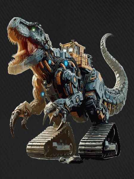Bagger T-Rex Dinosaurier