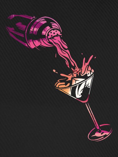 Bartender Mixologist Shaker Sunset
