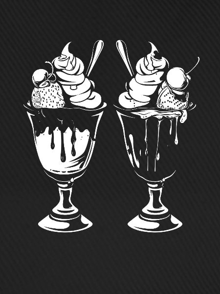 Eisbecher Grafik