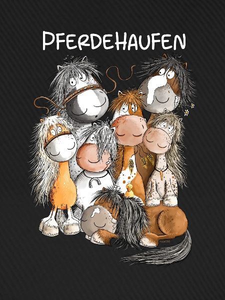 Pferdehaufen Pferde Team Herde Pferd