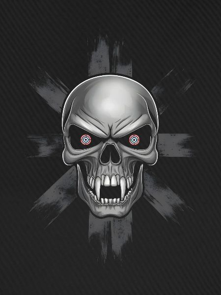 Unheimlicher Vampirschädel